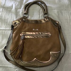 Miss Me Tan/Gold Large Purse